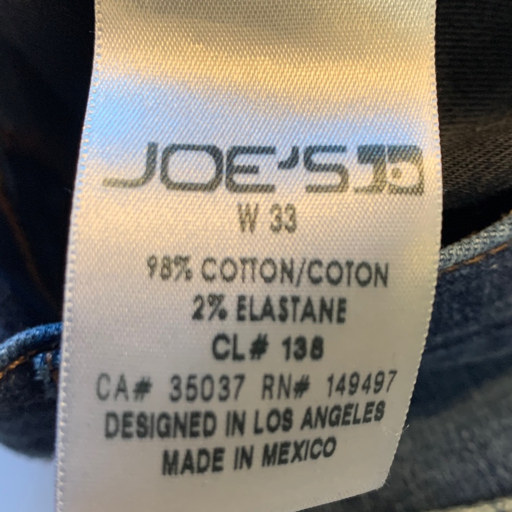 Joe's Jeans Indigo Denim women’s size 33 - Picture 3 of 7
